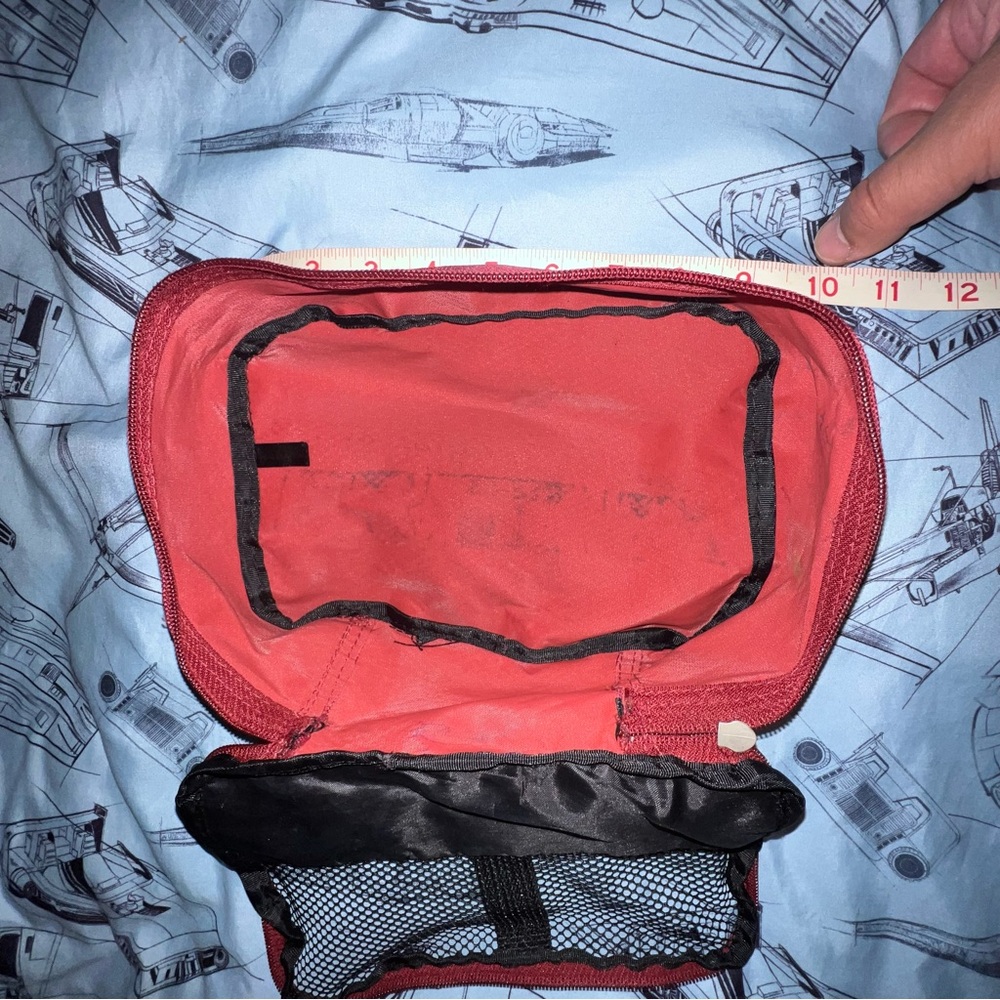 Samsonite Red Toiletry Bag with Black Accents - Picture 6 of 7